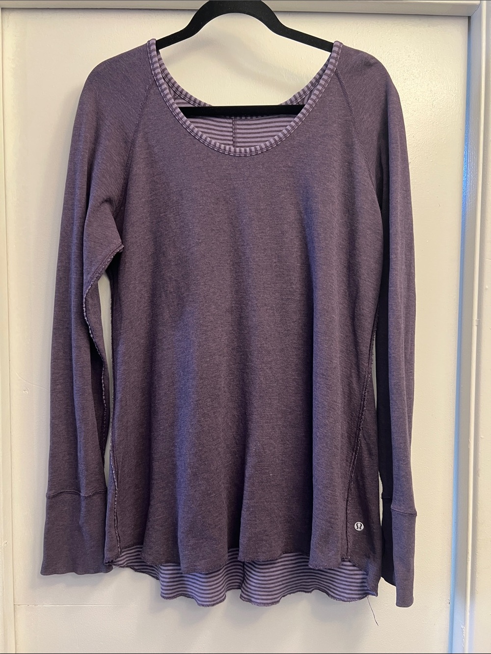 lululemon athletica Purple Long Sleeve Layered Tee Size Large